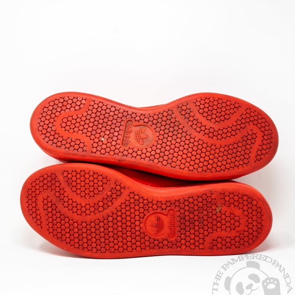 Adidas Stan Smith Raf Simons Sneakers Cherry Red Lace Shoes Sports Mens 7 B24050 - Picture 5 of 6